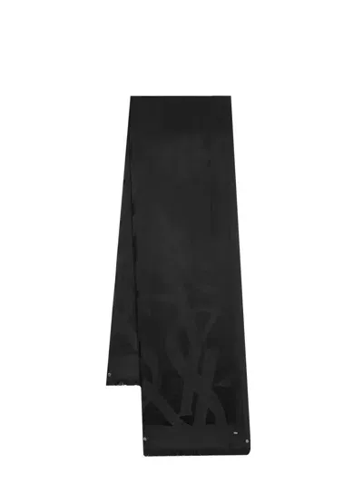 Saint Laurent Scarf In Black