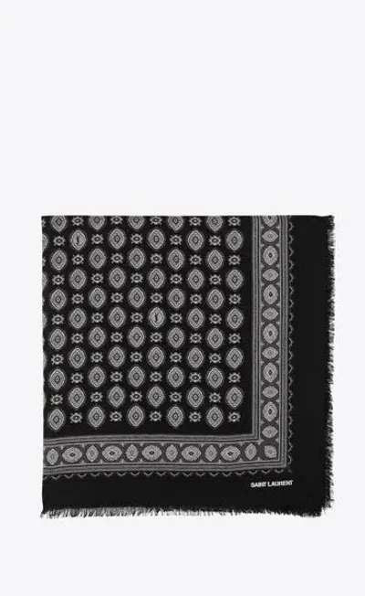 Saint Laurent Scarfs In Black