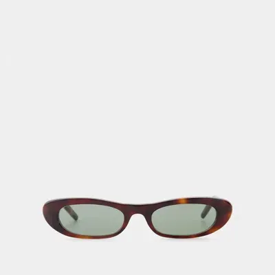 Saint Laurent Sl 557 Shade Sunglasses In Brown