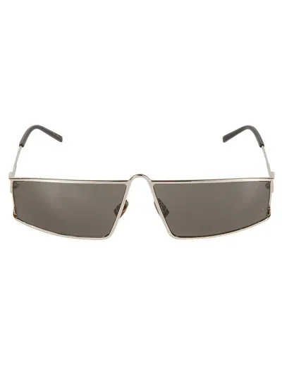 Saint Laurent Sl 606 Sunglasses In Silver/grey