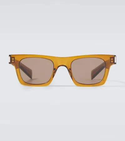 Saint Laurent Sl 719 Square Sunglasses In Orange