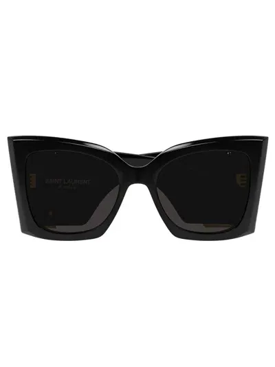 Saint Laurent Sl M119 Cat-eye-sonnenbrille Im Oversized-look In Braun