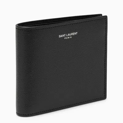 Saint Laurent Smooth East/west Wallet In Black