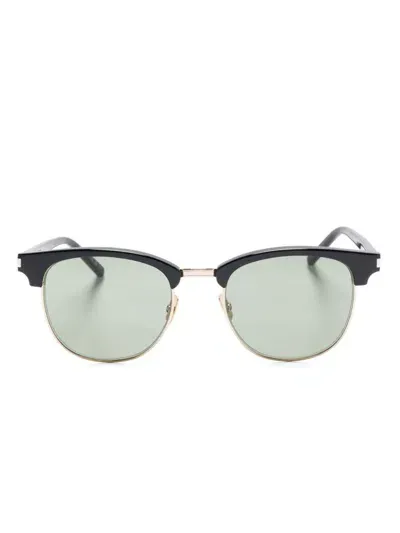 Saint Laurent Square-frame Sunglasses In 014 Black