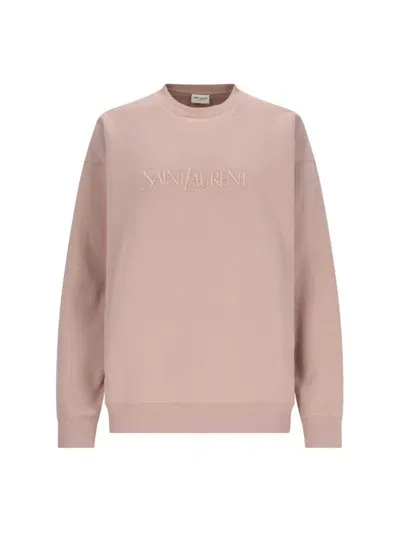 Saint Laurent Sweaters In Pink