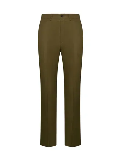 Saint Laurent Trousers In Ecorce