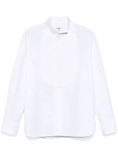 Saint Laurent Tuxedo Shirt In White