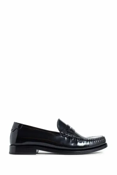 Saint Laurent Penny Loafer In  Nero