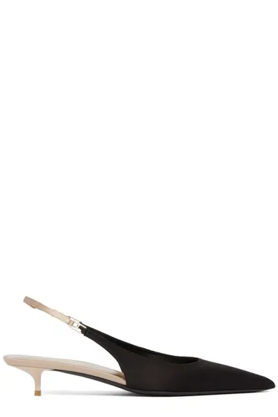 Saint Laurent Women's Cherish Pump 30mm In Neroarpink