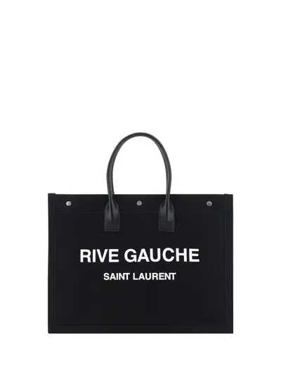 Saint Laurent Ysl Bv Tote Rive Gau E_new Toi In Black