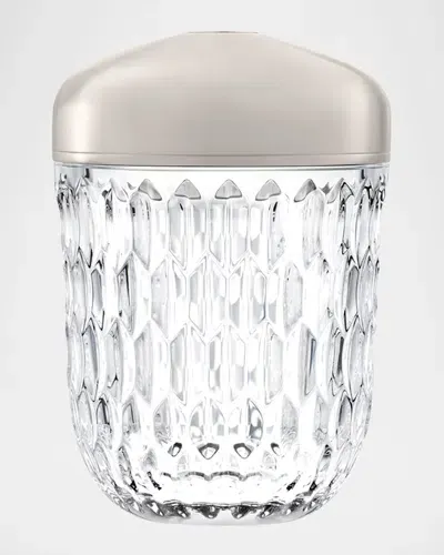 Saint Louis Crystal Folia Mini Portable Lamp, Silver