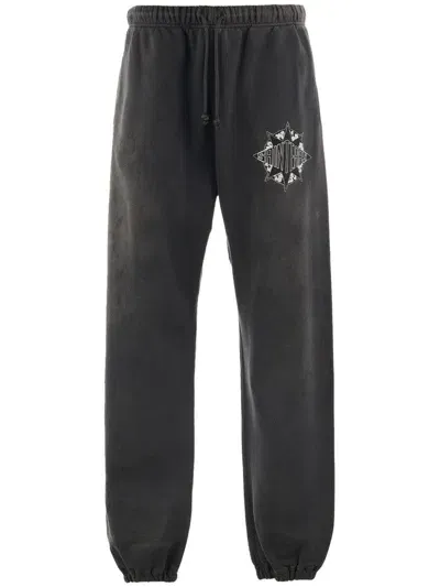 Saint Mxxxxxx Logo Track Pants In Black