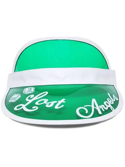 Saint Mxxxxxx Lost Angels Two-tone Visor In Green