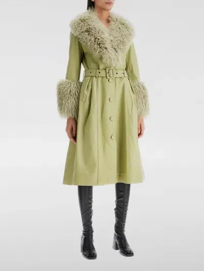 Saks Potts Coat  Woman Color Green In Grün