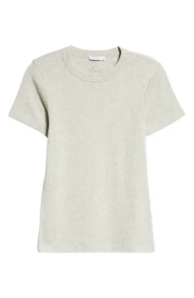 Saks Potts Uma Organic Cotton Rib T-shirt In Grey Melange