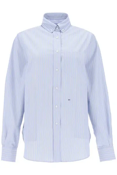 Saks Potts William Striped Shirt In Blue