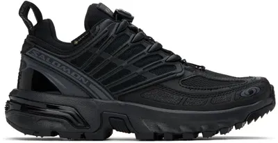 Salomon Black Acs Pro Gore-tex Sneakers In Black / Black / Asph