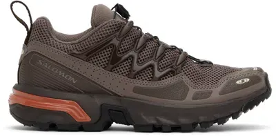 Salomon Brown Acs & Og Sneakers In Iron / Bracken / Aut