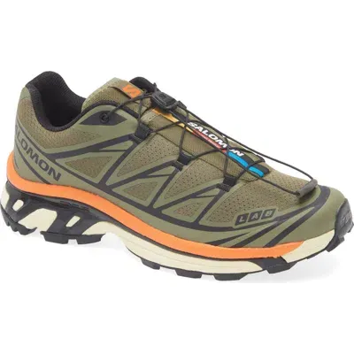 Salomon Gender Inclusive Xt-6 Sneaker In Deep Lichen Green