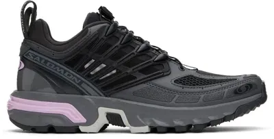 Salomon Gray Acs Pro Sneakers In Asphalt / Phantom /