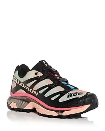 Salomon Women's Xt4 Og Aurora Borealis Low Top Sneakers In Black/prairie Sunset/sugar Cora