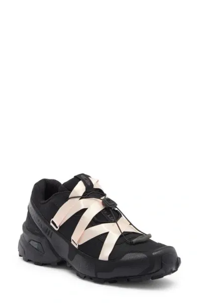 Salomon X Sandy Liang Speedcross 3 Rib In Black/black/cloud Pink