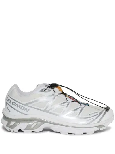 Salomon Xt-6 Gtx Sneakers Shoes In White,white,ftw Silver