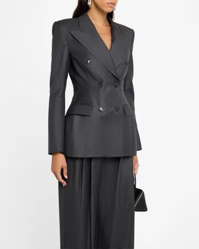 Salon 1884 Milles Double-breasted Blazer Jackets In Graphite