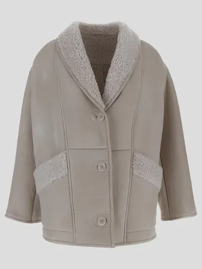 Salvatore Santoro Jackets In Ivory