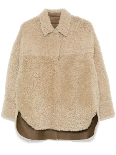 Salvatore Santoro Reversible Coat In Neutrals