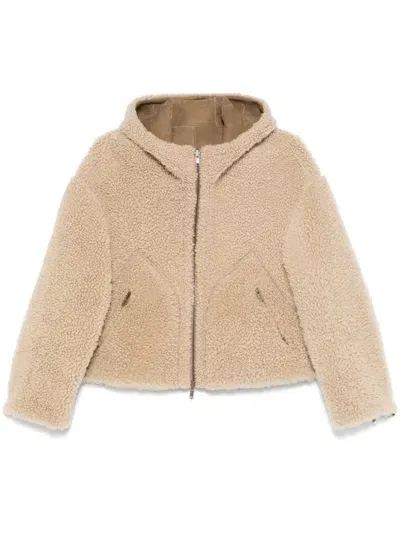 Salvatore Santoro Shearling Jacket In Brown