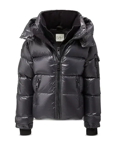 Sam Boys' Tb Glacier Hooded Down Jacket - Little Kid In Steel