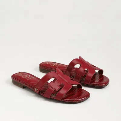 Sam Edelman Bay Slide Sandal Scarlet Red Leather