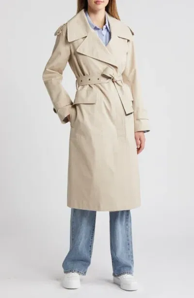 Sam Edelman Belted Trench Coat In Oat