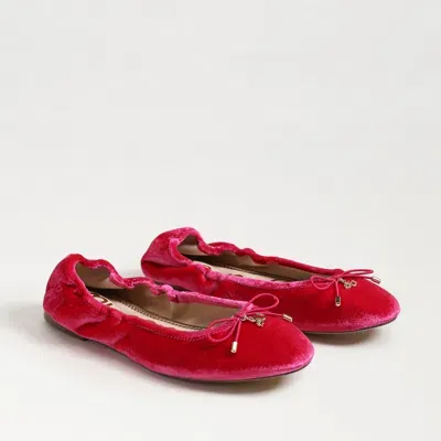 Sam Edelman Felicia Ballet Flat Pink Topaz Velvet