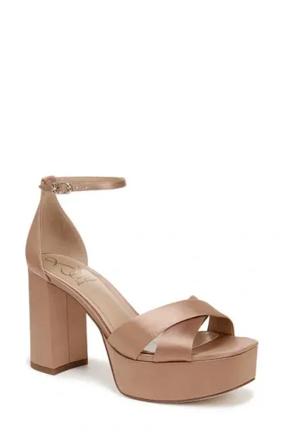 Sam Edelman Jullian Ankle Strap Platform Sandal In Prairie Sand