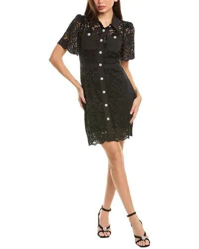 Sam Edelman Lace Shirtdress In Black