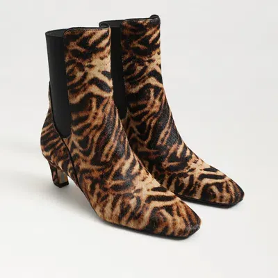 Sam Edelman Margo Kitten Heel Bootie Brown Multi Leather