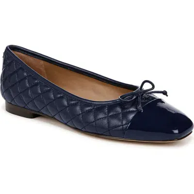 Sam Edelman Marilyn Cap Toe Ballet Flat In Blue