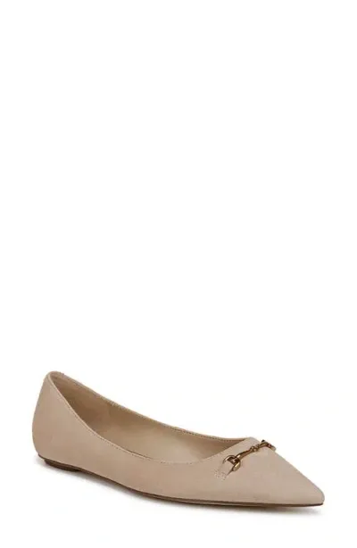 Sam Edelman Nori Pointed Toe Flat In Cappucino