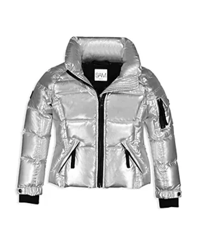 Sam Girls' Freestyle Down Jacket - Little Kid In Silver