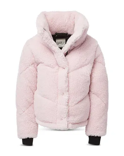 Sam Girls' Sherpa Athlete Down Jacket - Little Kid In Pink