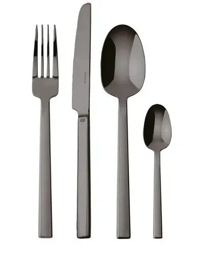 Sambonet Neutra Cutlery (set Of 24) In Black