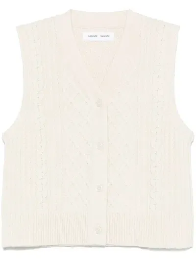 Samsã¸e Samsã¸e Samsøe Samsøe Sadene Vest Clothing In Neutral