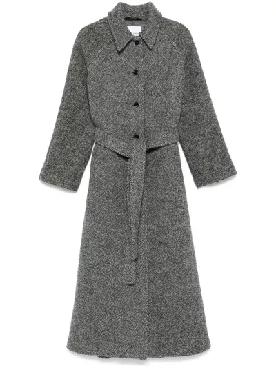 Samsã¸e Samsã¸e Samsøe Samsøe Samolly Coat Clothing In Clr001774 Black Melange