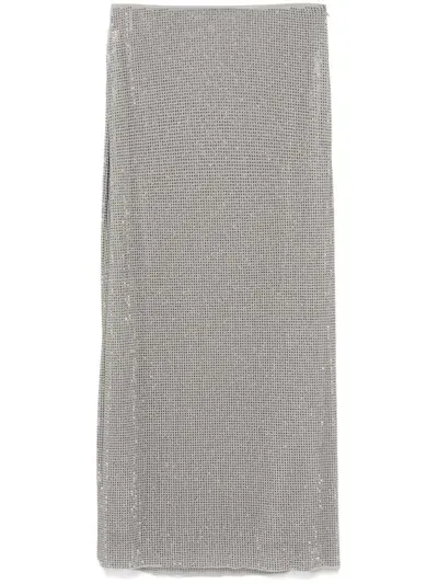 Samsã¸e Samsã¸e Samsøe Samsøe Sahannan Long Skirt Clothing In Clr001003 Light Grey