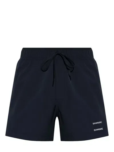 Samsoe & Samsoe Joel Swim Shorts In Blue