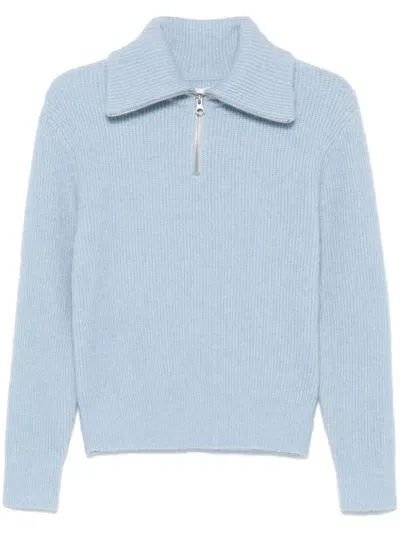 Samsoe & Samsoe Saanour Hz Sweater In Blue