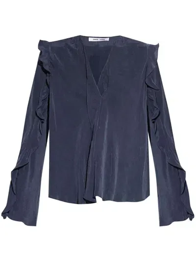 Samsoe & Samsoe Sarosa Blouse In Blue