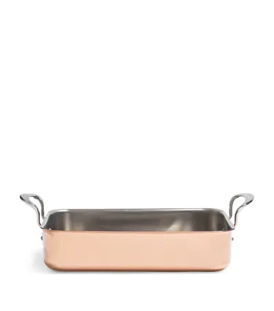 Samuel Groves Copper Clad Roasting Dish In Brown